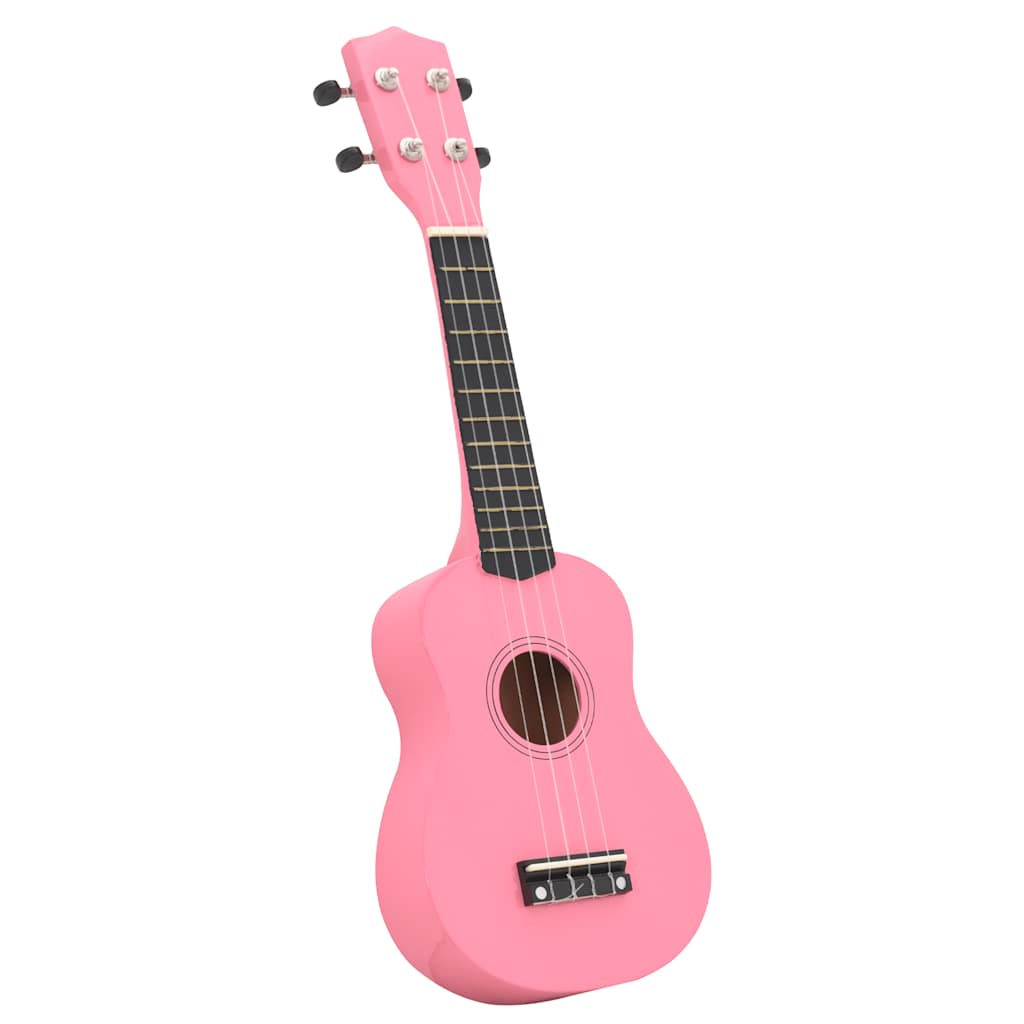 Vidaxl ukulelelet avec sac pour enfants soprano 23 '' rose