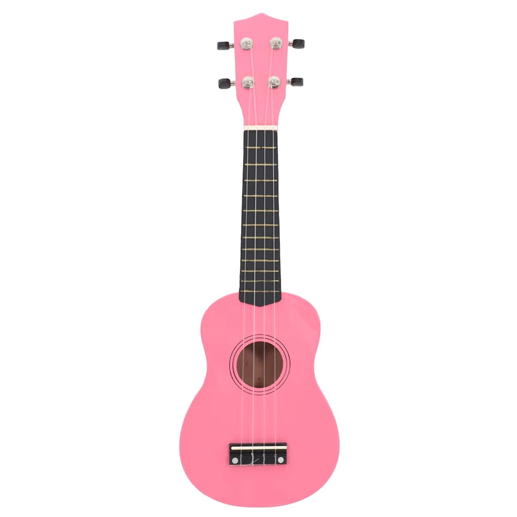 Vidaxl ukulelelet avec sac pour enfants soprano 23 '' rose
