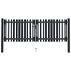 Port vidaxl double 306x175 cm anthracite en acier