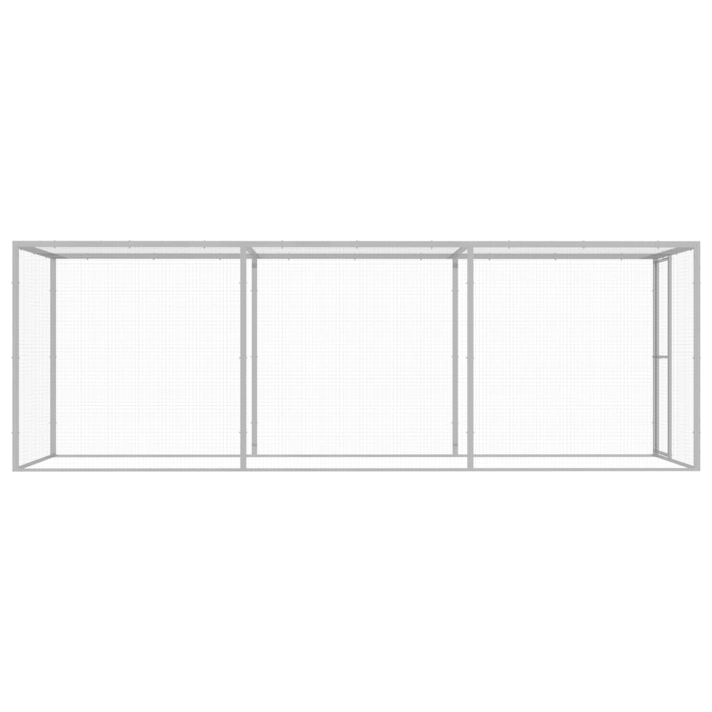 Vidaxl Cat Cage 4.5x1.5x1,5 m Galvanisé Acier