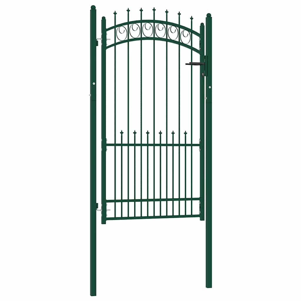 Port vidaxl avec lance de 100x175 cm en acier vert