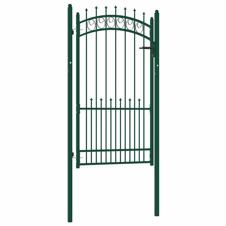 Port vidaxl avec lance de 100x175 cm en acier vert