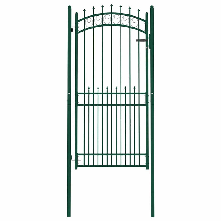 Port vidaxl avec lance de 100x200 cm en acier vert