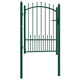 Port vidaxl avec lance de 100x125 cm en acier vert