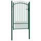 Port vidaxl avec lance de 100x150 cm en acier vert