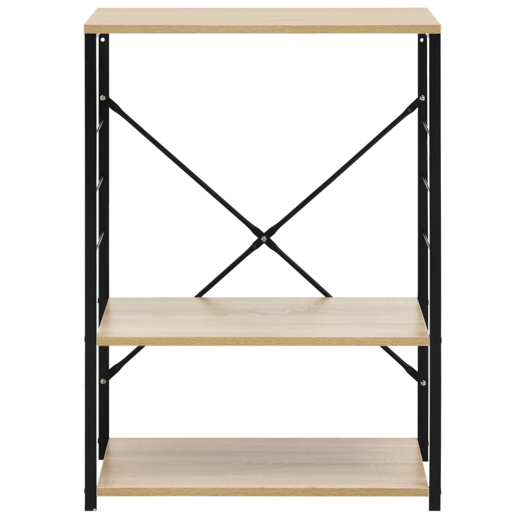 Vidaxl Microwave Armoire 60x39.6x79,5 cm Bois transformé en noir et couleur de chêne
