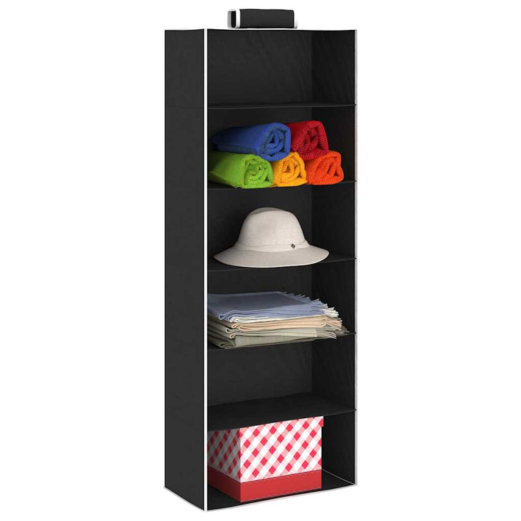 Vidaxl organisateurs de vêtements suspendus 2 pcs avec 6 étagères en tissu