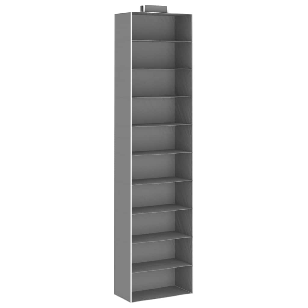 Vidaxl organisateurs de vêtements suspendus 2 pcs avec 10 étagères de tissu