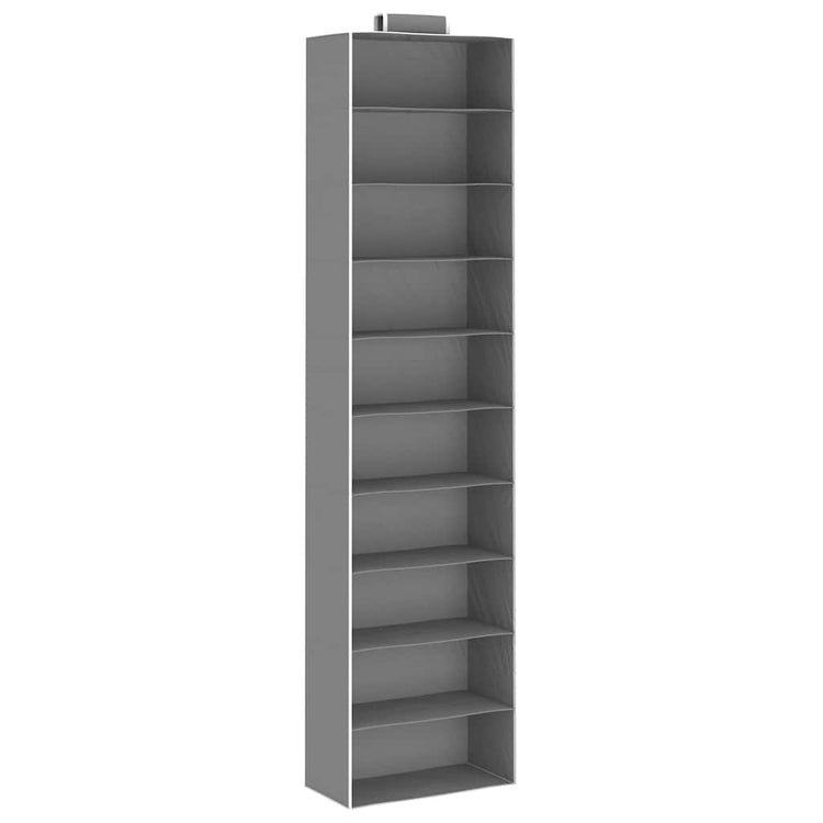 Vidaxl organisateurs de vêtements suspendus 2 pcs avec 10 étagères de tissu