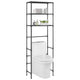 Rack de stockage Vidaxl pour à l'étage à 3 couches 53x28x169 cm noir
