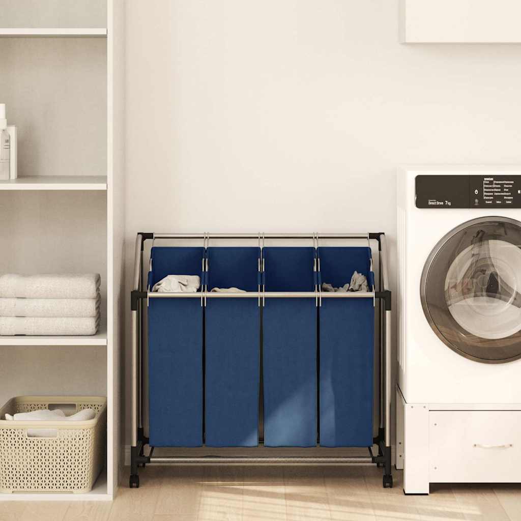 Vidaxl Washing Sourter avec 4 basking stelle bleu
