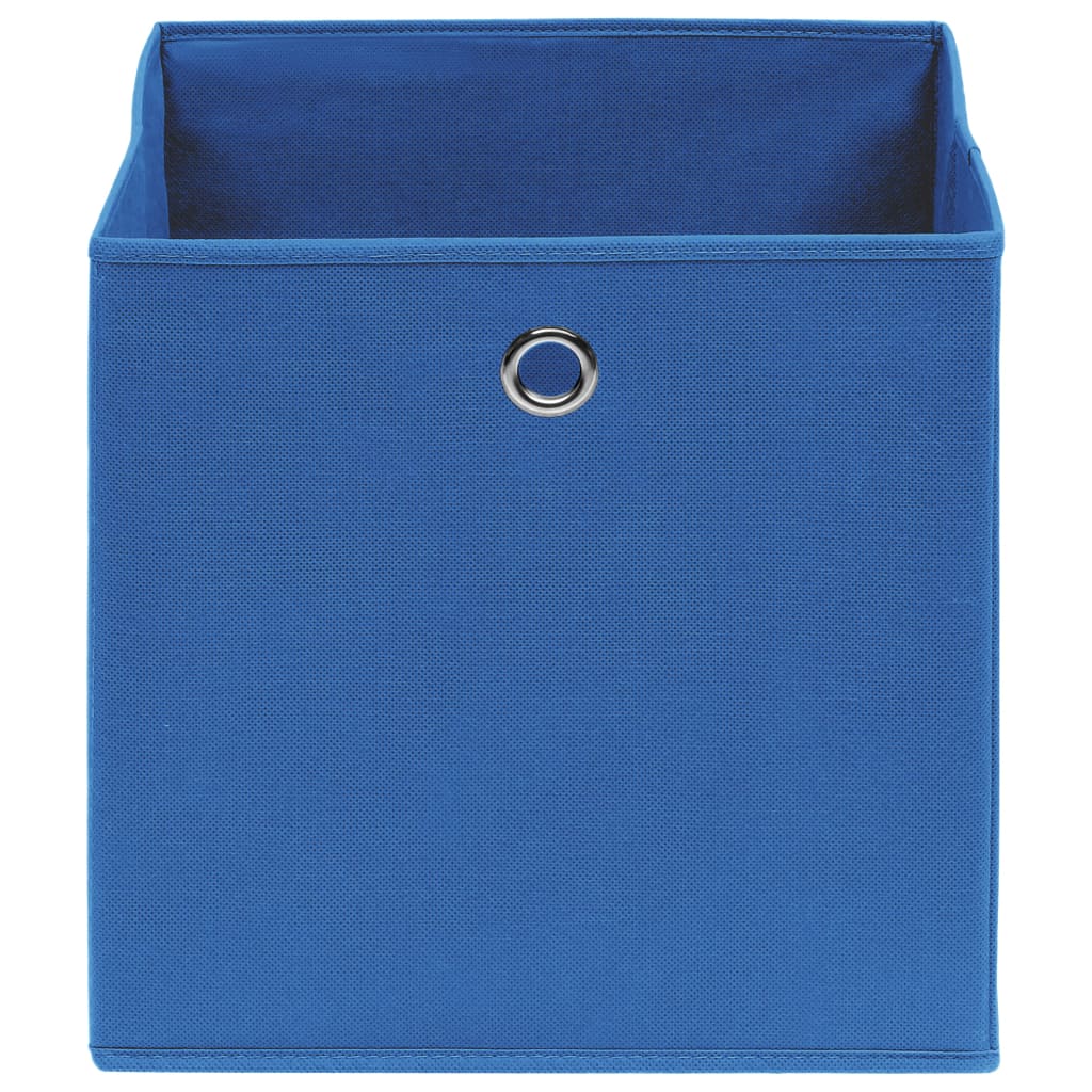 Boîtes de rangement Vidaxl 4 PCS 32x32x32 cm Fabric bleu