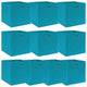 Boîtes de rangement Vidaxl 10 PCS 32x32x32 cm Tissu bébé bleu