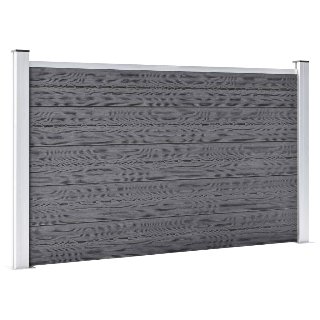 Clôture vidaxl 526x106 cm hkc gris