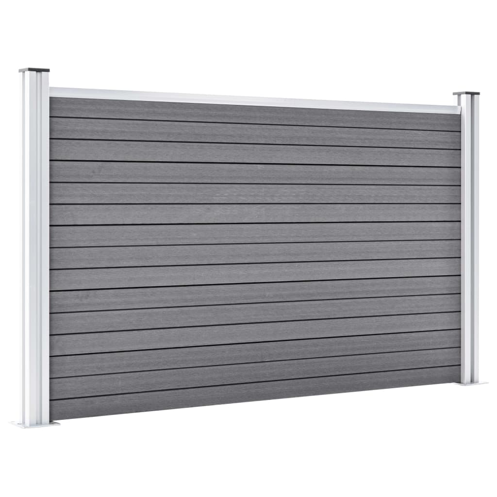Clôture vidaxl 526x106 cm hkc gris