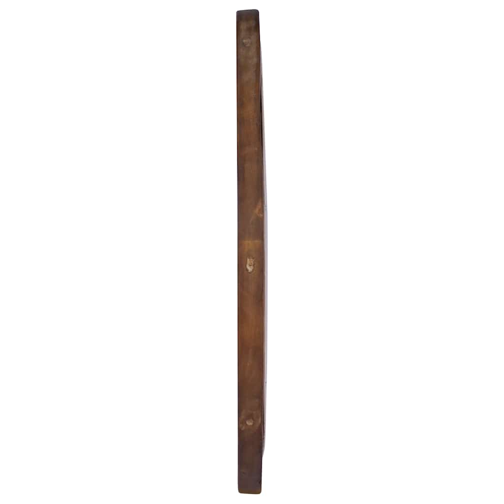 Miroir mural vidaxl autour de 60 cm de bois de teck