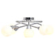 Vidaxl plafond avec des capuchons sphériques en céramique pour 5xe14 blanc