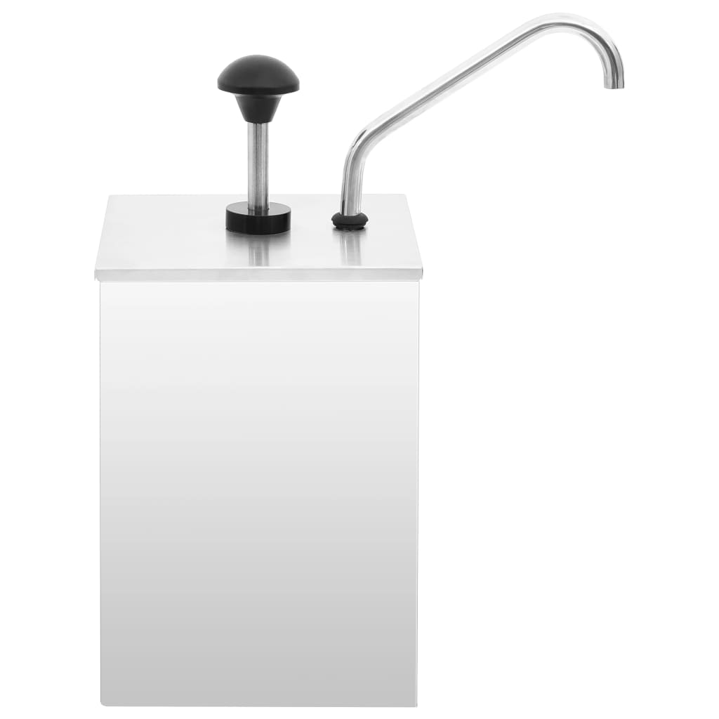 Distributeur de sauce vidaxl 3,5 l en acier inoxydable