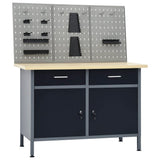 Vidaxl Workbench avec 3 panneaux muraux - afbeelding 1