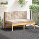 Coussins de plancher de palette vidaxl 2 ste-coton beige