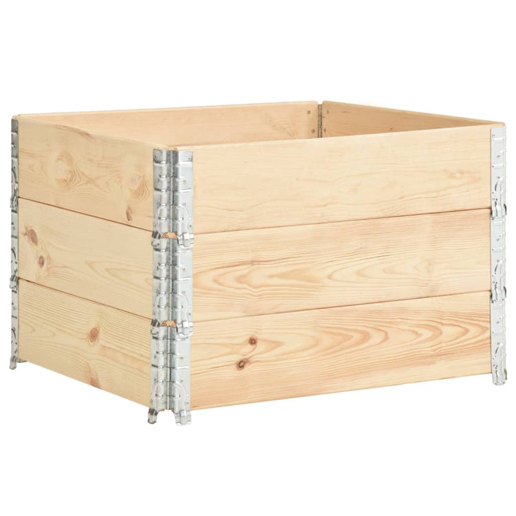 Vidaxl paletopzetranden 3 pcs 100x100 cm Pine solide