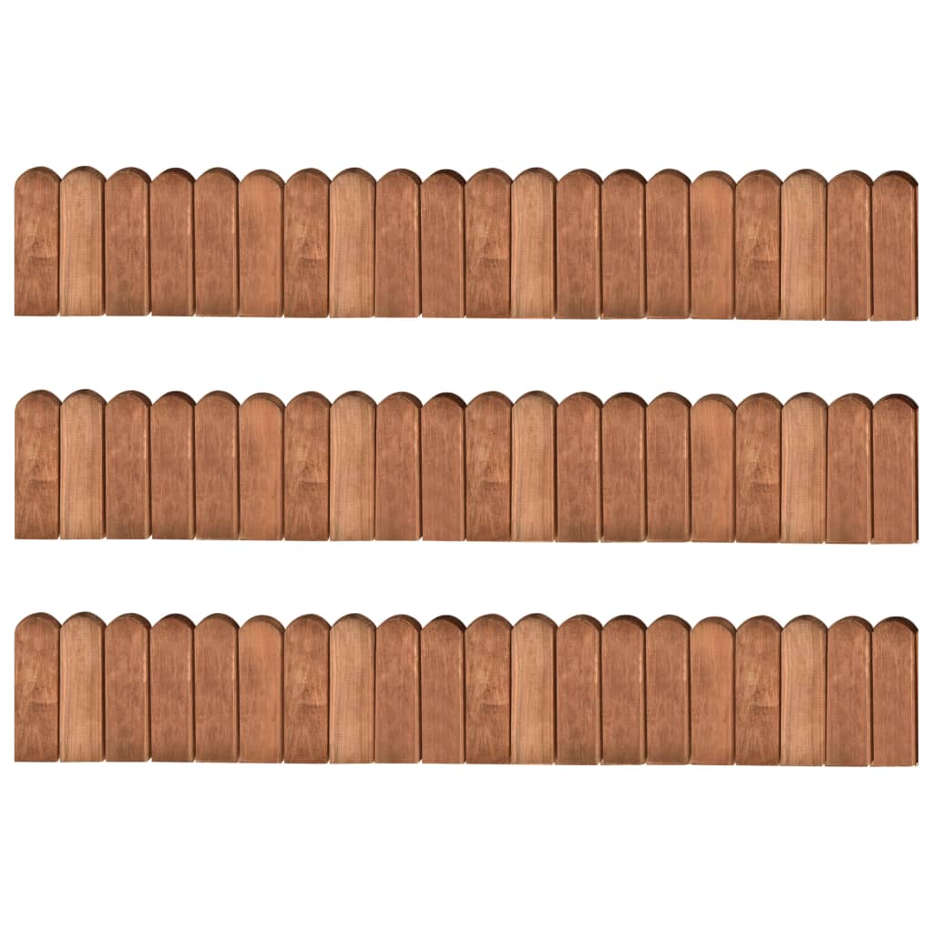Vidaxl Gazon Arêtes 3 ST 120 cm Bois de pin imprégné