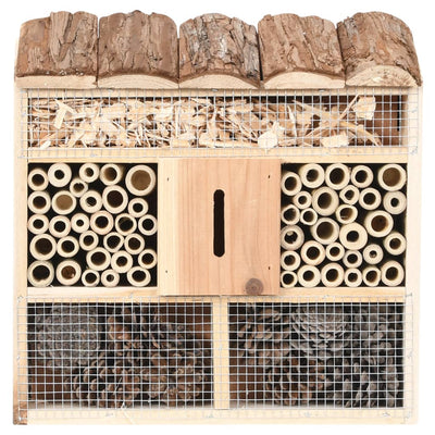 Vidaxl insecthotel 30x10x30 cm Vurenhout