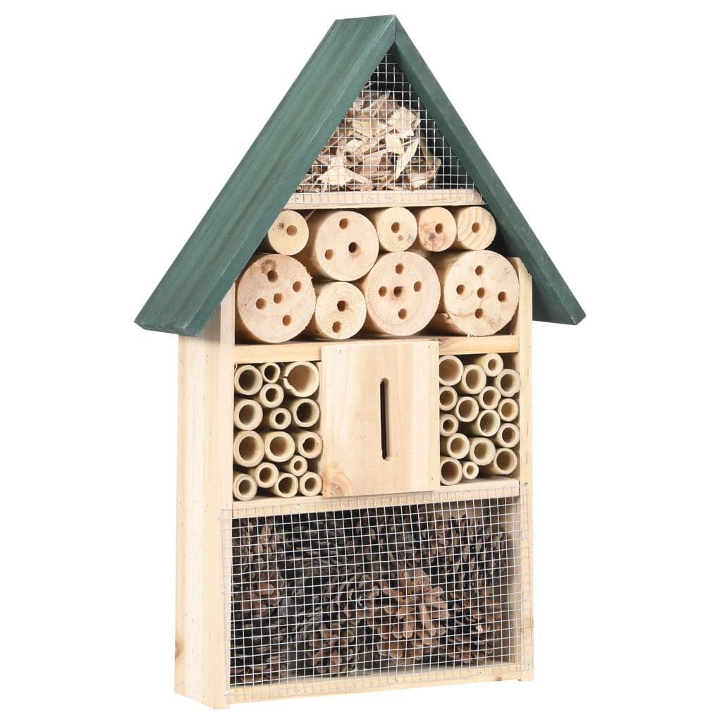 Vidaxl insecthotel 30x10x48 cm Vurenhout