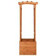 Vidaxl latwerkplantenbak avec arch 49x39x130 cm Vurenhout - afbeelding 2