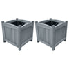 Les planteurs Vidaxl ont relevé 2 PCS 30x30x30 cm de bois solide solide