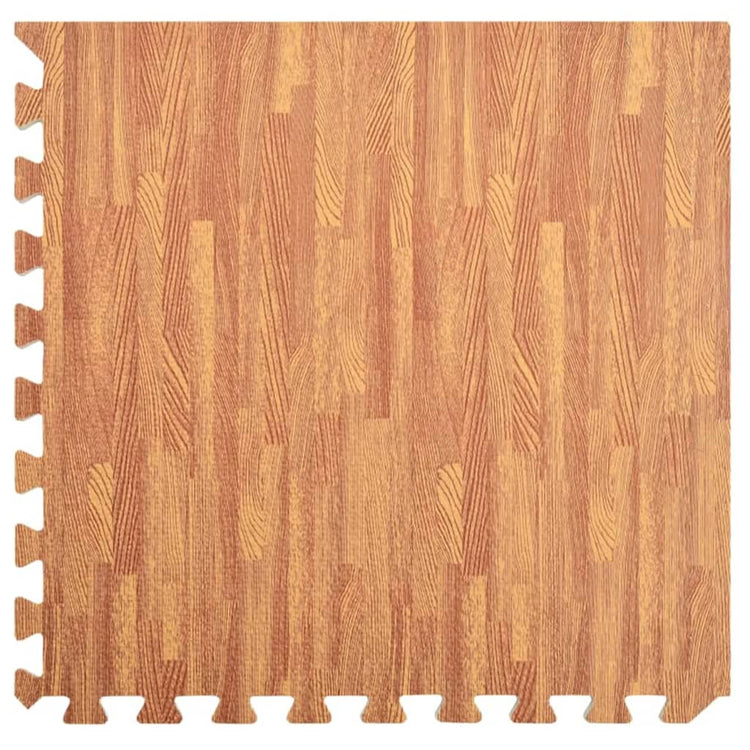 Mattes de plancher Vidaxl 12 st 4,32 ㎡ Impression de grain en bois mousse EVA