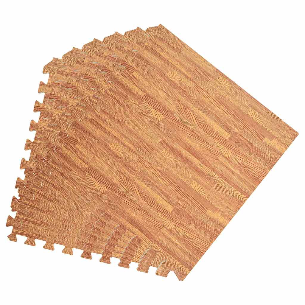 Vidaxl Floor Mats 24 ST 8.64 ㎡ EVA MOS MODE WOOD GRAIN PRINT