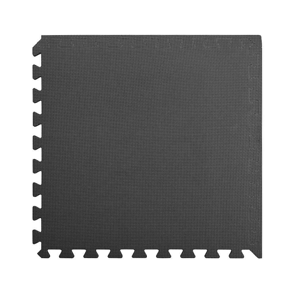 Vidaxl Floor Mats 12 ST 4.32 ㎡ Eva mousse noire