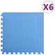 Vidaxl Floor Mats 6 st 2.16 ㎡ Eva mousse bleu