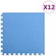 Vidaxl Floor Mats 12 ST 4.32 ㎡ Eva mousse bleu