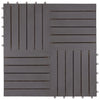 Vidaxl Terrace Tiles 20 PCS 30x30 cm ACACIAHOUT solide Graywash