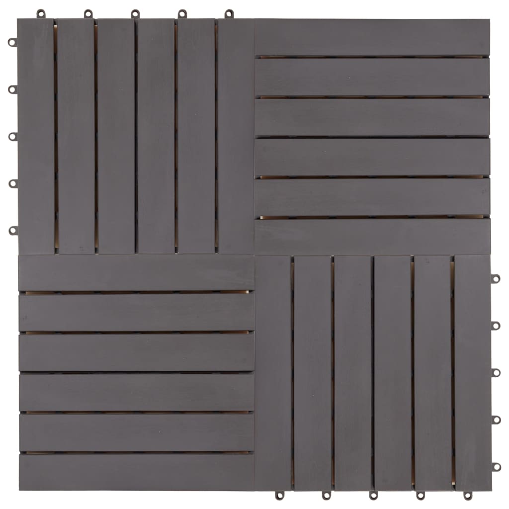 Vidaxl Terrace Tiles 20 PCS 30x30 cm ACACIAHOUT solide Graywash