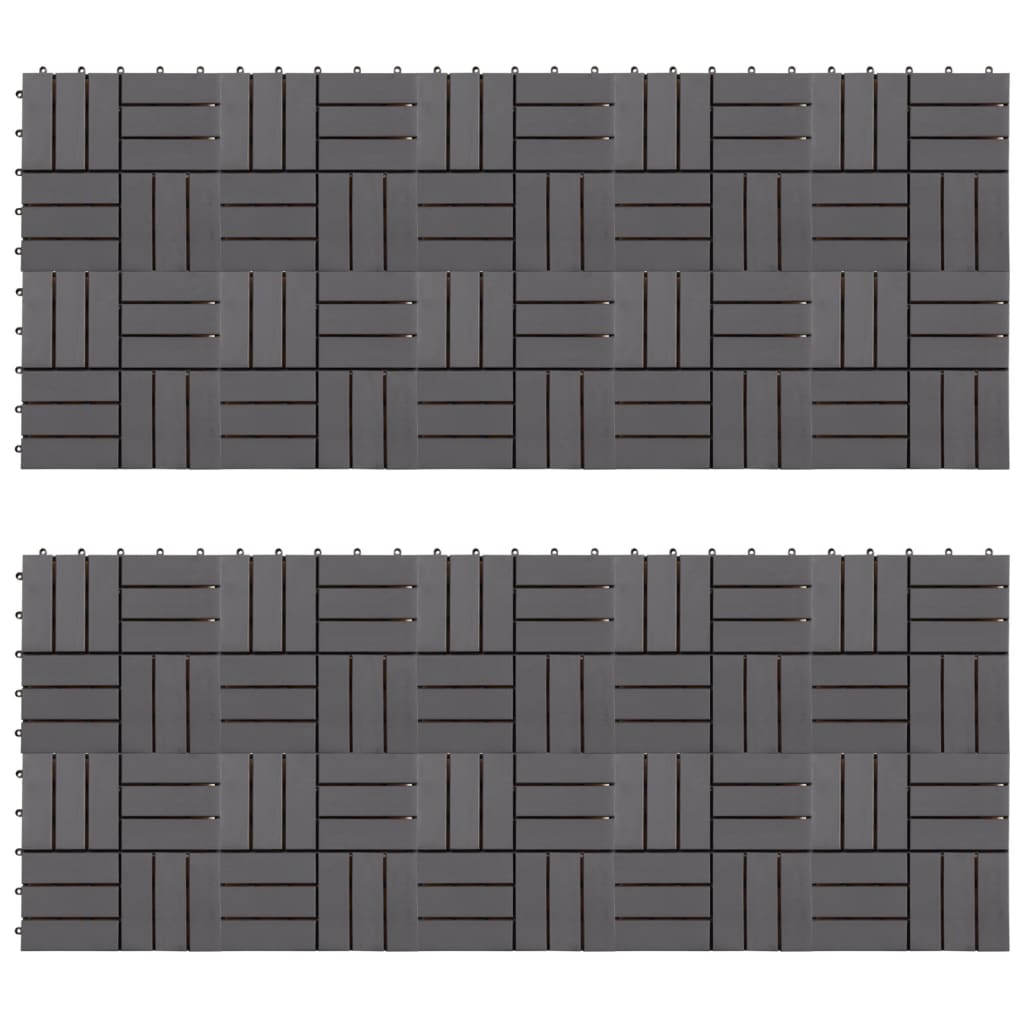 Vidaxl Terrace Tiles 20 PCS 30x30 cm ACACIAHOUT solide Graywash