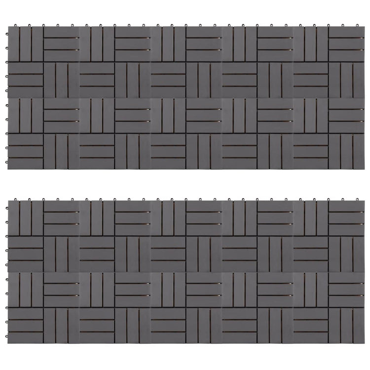 Vidaxl Terrace Tiles 20 PCS 30x30 cm ACACIAHOUT solide Graywash