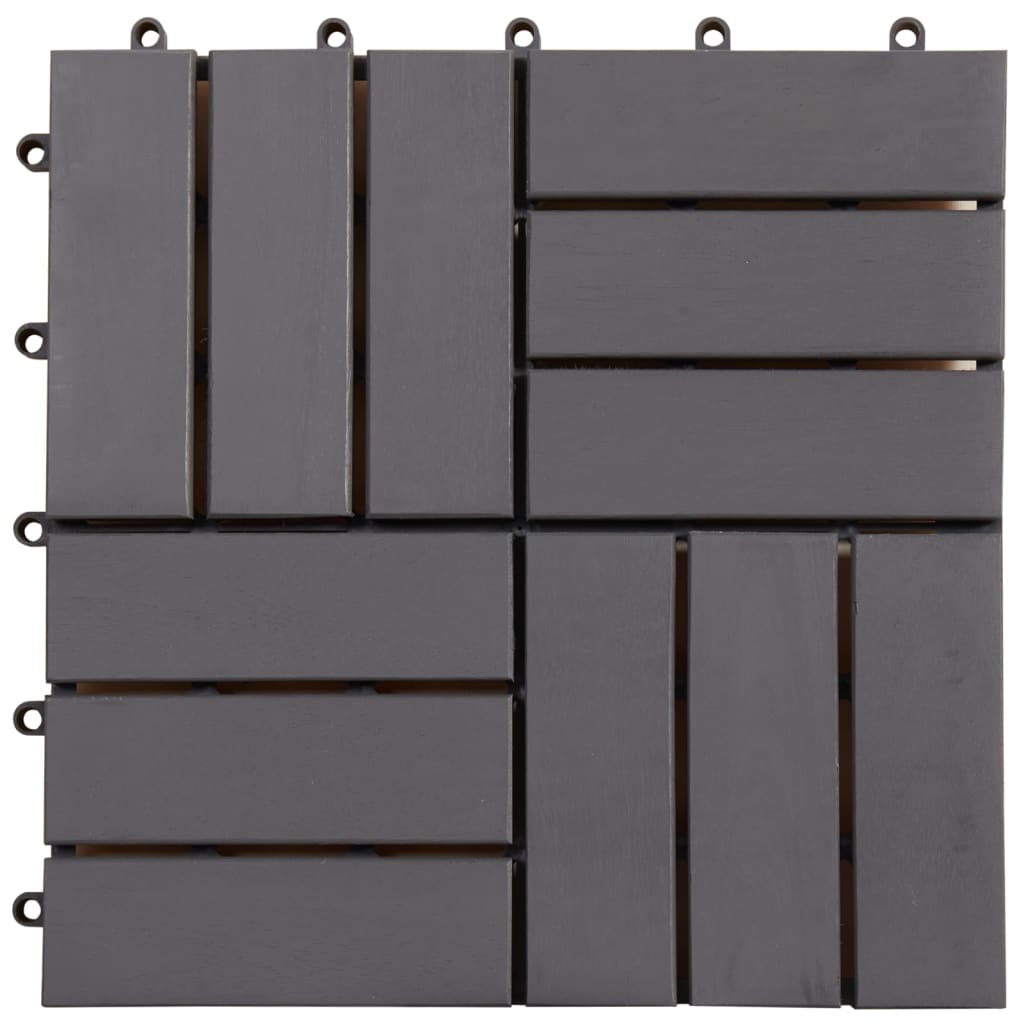 Vidaxl Terrace Tiles 20 PCS 30x30 cm ACACIAHOUT solide Graywash