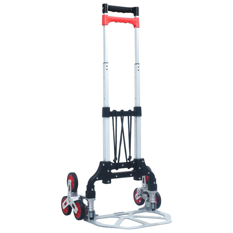 Vidaxl traptrolley pliable 70 kg en aluminium argent couleur