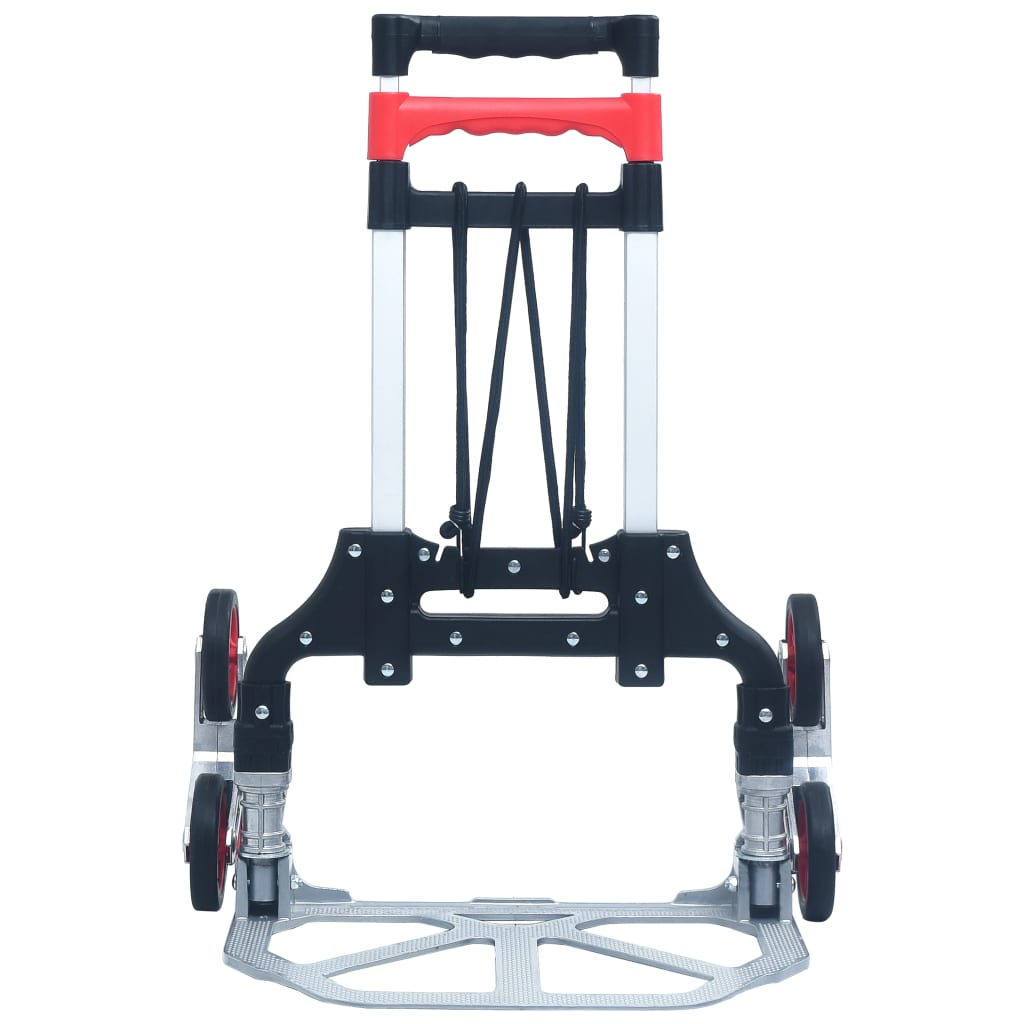 Vidaxl traptrolley pliable 70 kg en aluminium argent couleur