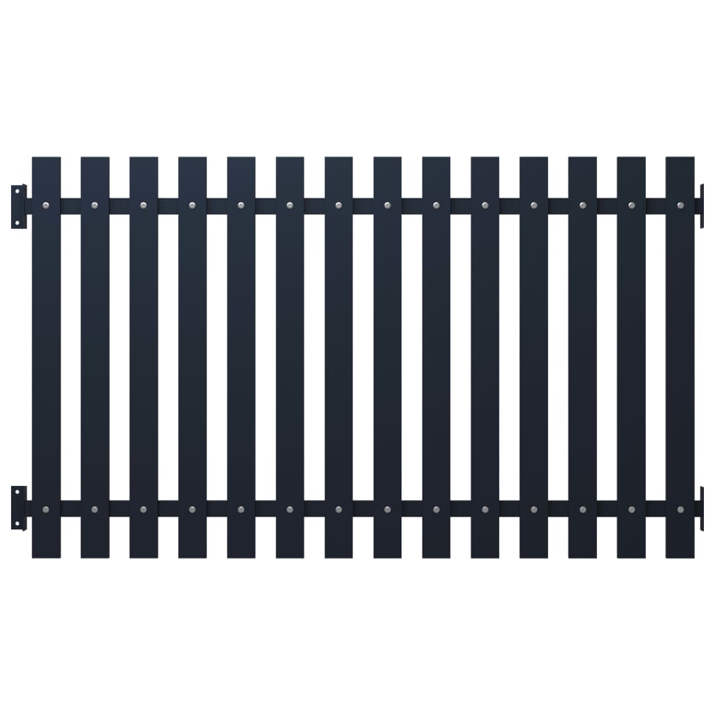 Panneau de clôture Vidaxl 170,5x100 cm anthracite en acier recouvert de poudre