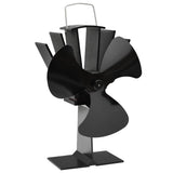 Vidaxl Stove Fan avec 3 nageoires noires - afbeelding 2