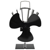 Vidaxl Stove Fan avec 3 nageoires noires - afbeelding 3