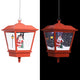 Lampe de hangage de Noël Vidaxl avec lampe à LED et le Père Noël 27x27x45 cm rouge
