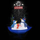 Vidaxl Christmas Snowing avec parapluie 170 cm PVC bleu