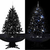 Vidaxl Christmas Snowing avec parapluie 140 cm PVC noir