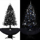 Vidaxl Christmas Snowing avec parapluie 190 cm PVC noir