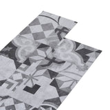 Planches de plancher vidaxl non auto-adhésives 5,26 m² 2 mm motif gris en PVC - afbeelding 2